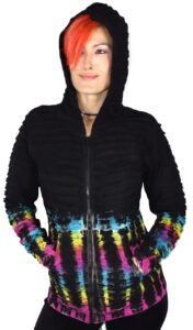 Neon Vibes Boho Hoodie