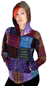 Hippie patchwork hoodie