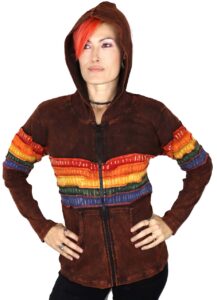 Rusted Rainbow Hippie Hoodie